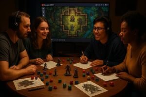 Découvrez pourquoi Foundry VTT est la plateforme idéale pour jouer à vos jeux de rôle préférés en ligne : fonctionnalités avancées, personnalisation et expérience immersive garanties pour tous les maîtres du jeu et joueurs passionnés.