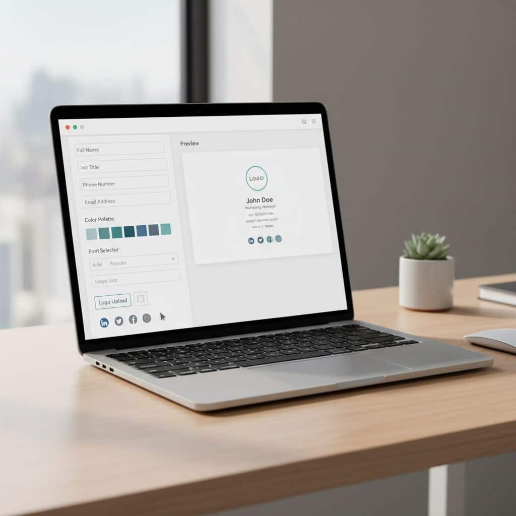 Créez gratuitement une signature mail professionnelle en quelques clics grâce à notre outil simple et rapide. Améliorez votre communication avec une signature élégante et personnalisée.
