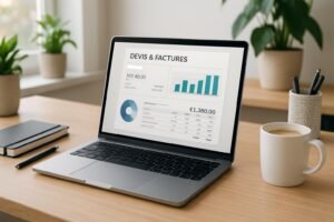 Découvrez notre logiciel gratuit de devis et factures, simple et rapide à utiliser pour gérer efficacement votre activité professionnelle.